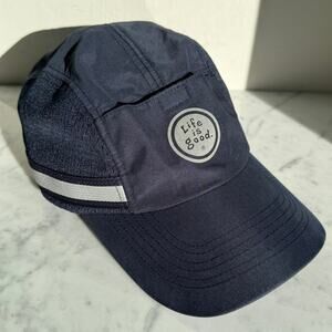 Life is Good Camp Baseball Cap Navy Adjustable Unisex Activewear Sport
